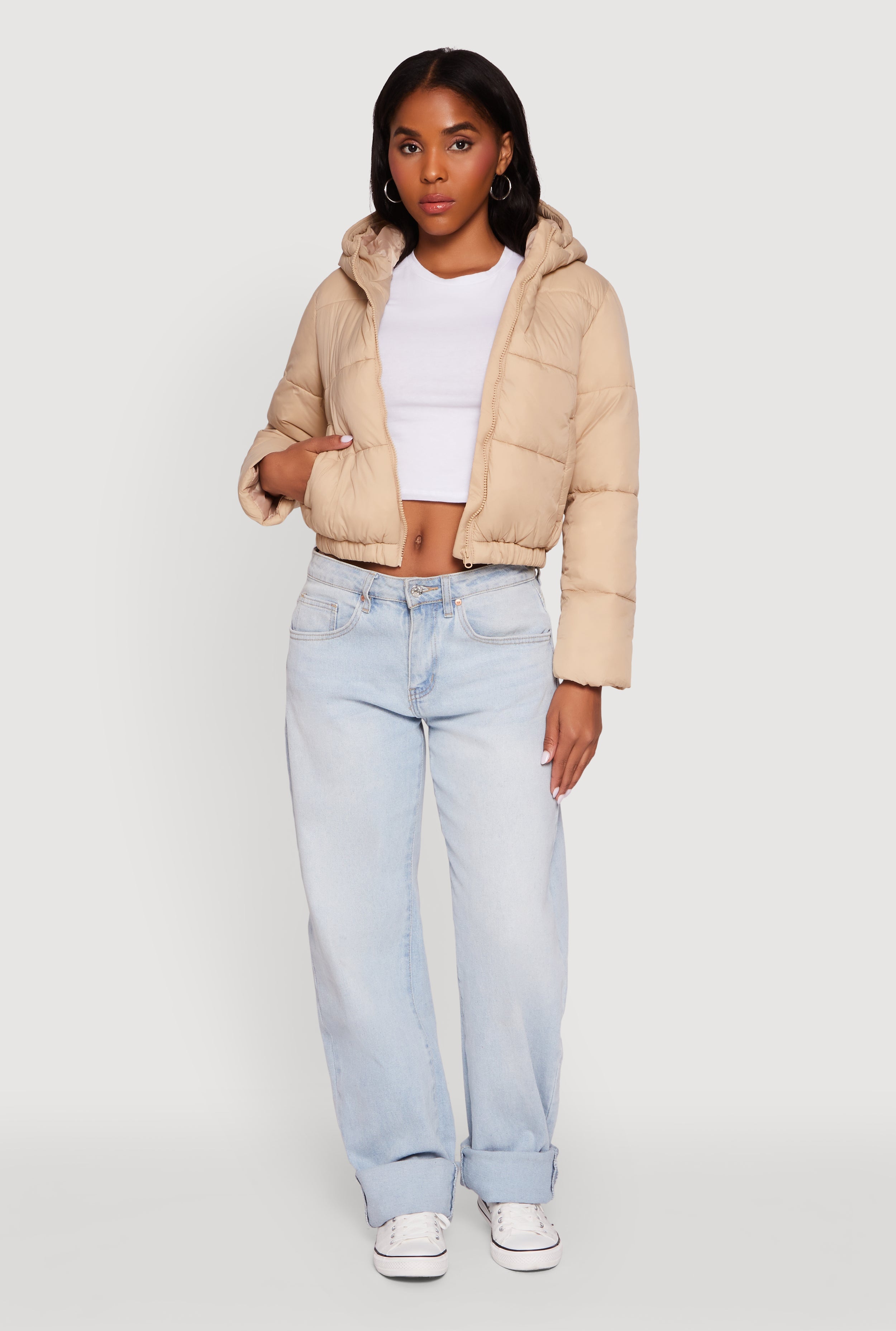 Hooded Short Puffer Jacket