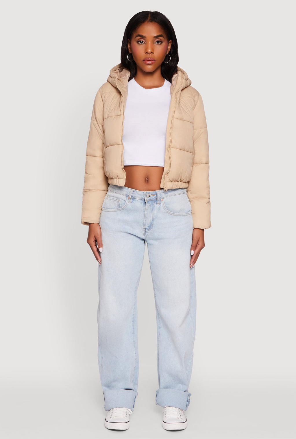 Hooded Short Puffer Jacket