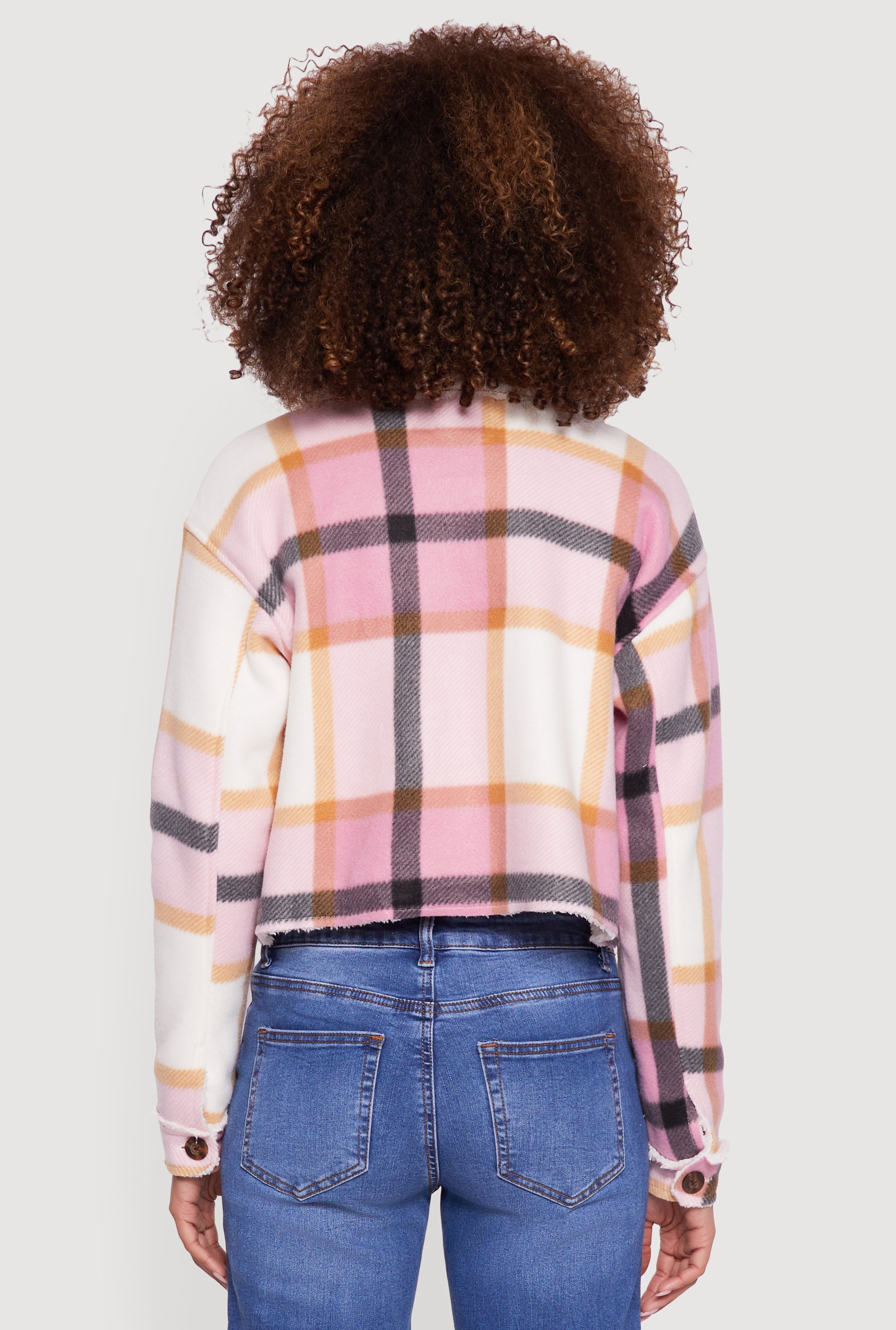 Cozy Sherpa Lined Plaid Shacket