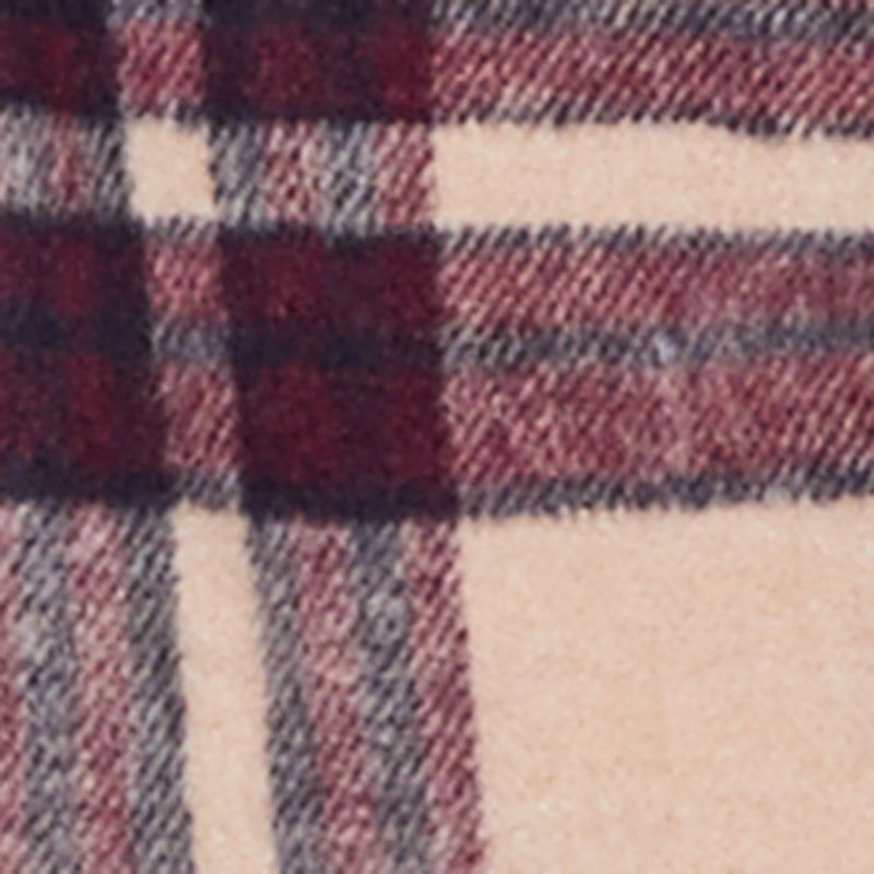 Plaid Brushed Knit Button Front Shacket