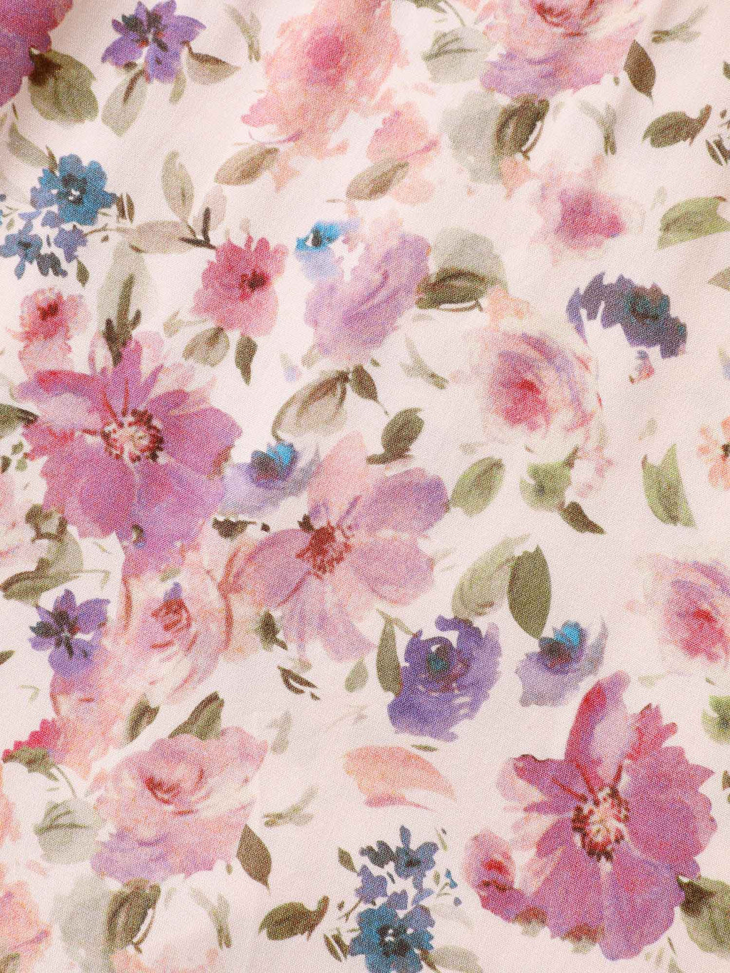 Dreamy Floral Rayon Neck Tie Midi Dress