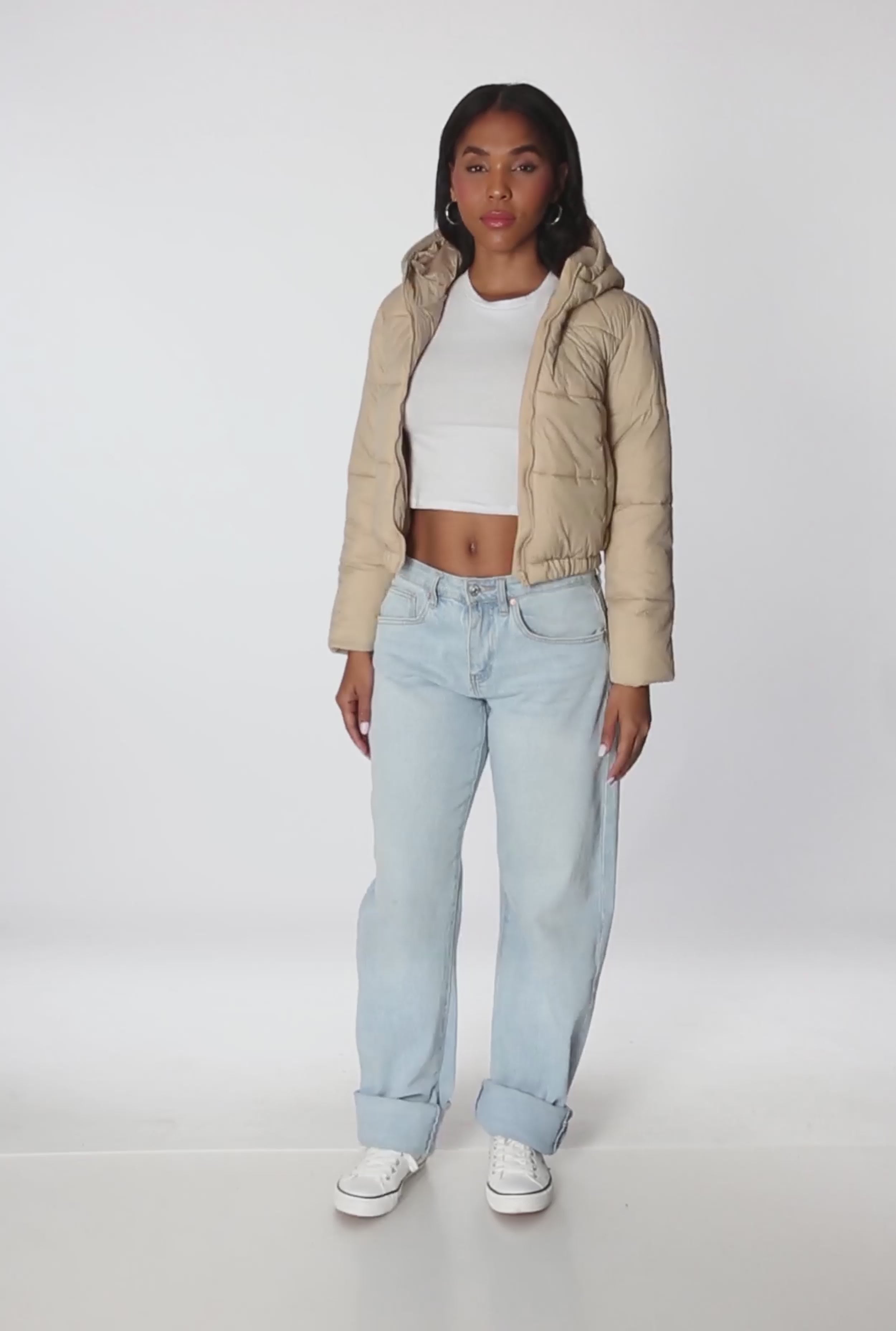 Hooded Short Puffer Jacket